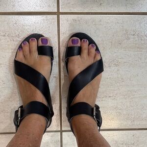 Mossimo Supply Co. Black Strappy Sandals